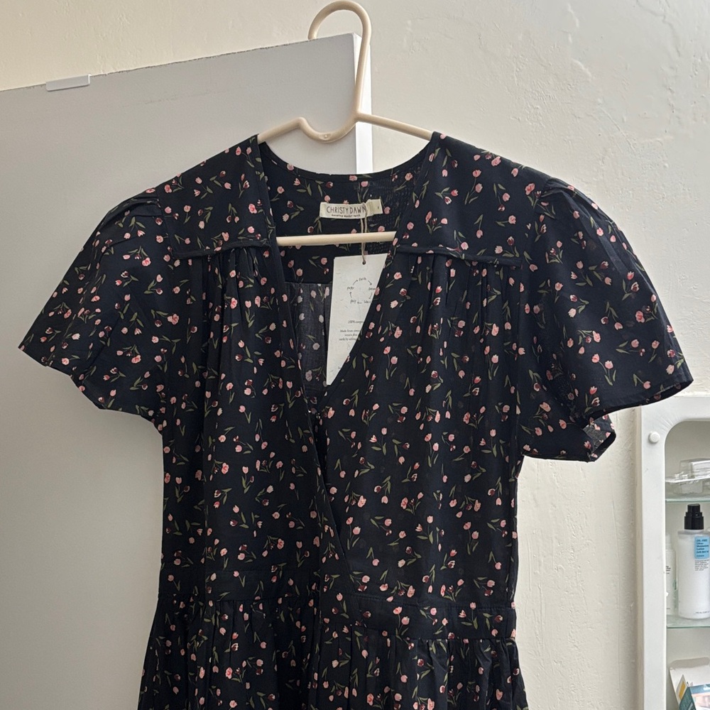 Christy Dawn Dress Noir Tulips Small